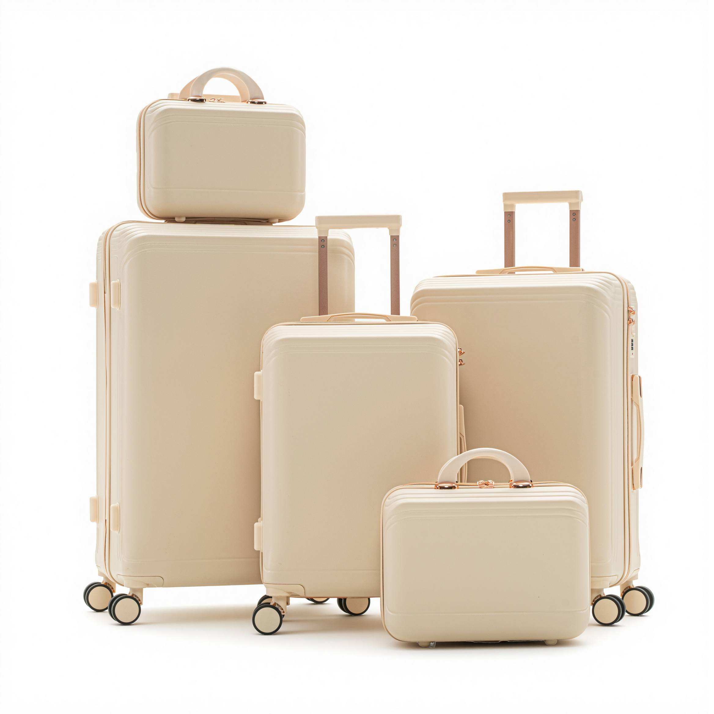 ຊຸດກະເປົ໋າ ABS 5-Piece Hardshell Minimalist ຊຸດກະເປົ໋າ ABS 5-Piece Hardshell Minimalist
